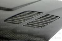 Seibon - Seibon 01-05 BMW E46 M3 GTR Style Carbon Fiber Hood - Image 2