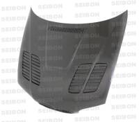 Seibon - Seibon 01-05 BMW E46 M3 GTR Style Carbon Fiber Hood - Image 3