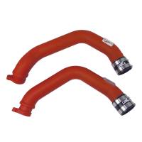 Injen - Injen 15-16 BMW M3(F80)/M4 (F82/83) 3.0L L6 Twin Turbo 2PC Aluminum Int. Charge Pipe - Wrinkle Red - Image 2