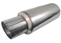 Injen - Injen 2 3/8 Universal Muffler w/Stainless Steel resonated rolled tip (Injen embossed logo) - Image 3