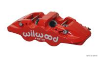 Wilwood Caliper-Aero6-L/H - Red 1.62/1.12/1.12in Pistons 1.25in Disc