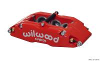 Wilwood Caliper-BNSL6-RH-Red 1.62/1.12/1.12in Pistons 1.10in Disc