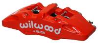 Wilwood Caliper-Forged Dynapro 6 5.25in Mount-Red-L/H 1.62/1.38in/1.38in Pistons 1.10in Disc