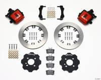 Wilwood Combination Parking Brake Rear Kit 11.75in Red Mini Cooper (Requires 17in Wheels) - 140-10885-R