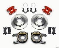 Wilwood D154 P/S Park Brake Kit Red Mopar/Dana 2.36in Off w/Snap Ring Brng