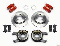 Wilwood D154 P/S Park Brake Kit Red 12 Bolt 2.75in offset Staggered Shock