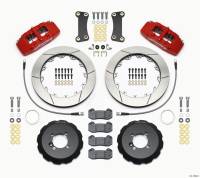 Wilwood Dynapro 6 Front Hat Kit 12.88in Red 2002-Up Mini Cooper w/ Lines - 140-13062-R