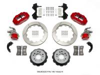 Wilwood Narrow Superlite 4R / MC4 Rear Kit 12.88 Red Currie Pro-Tour Unit Bearing Floater