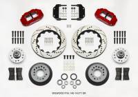 Wilwood Narrow Superlite 6R Front Hub Kit 14.00in Drill Red Magnum Force Drop Spindle