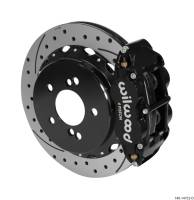 Wilwood Narrow Superlite 4R Rear Kit 12.88in Drilled/Slotted Black 00-06 BMW M3 E46 - 140-14752-D