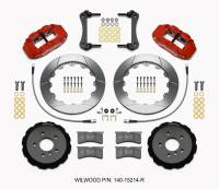 Wilwood Narrow Superlite 6R Front Hat Kit 12.88in Red 2014-2015 Mini Cooper w/Lines