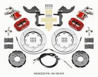 Wilwood Dynapro Radial4 / MC4 Rear Kit 12.19 Red 2014-2015 Mini Cooper w/Lines & Cables