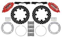 Wilwood - Wilwood 2014+ Polaris RZR XP 1000 Front Kit 11.25in Drilled - Red 140-16632-DR - Image 1