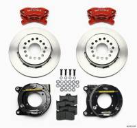 Wilwood - Wilwood Forged Dynalite P/S Park Brake Kit Red 12 Bolt 2.75in offset Staggered Shock - Image 1