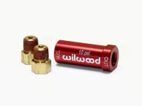 Wilwood Residual Pressure Valve - New Style w/ Fittings - 10# / Red - 260-13784