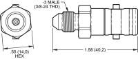 Wilwood - Wilwood Quick Disconnect - Male Side -3 AN - Image 1