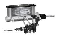 Wilwood HV Tandem M/C Kit w L/H Bracket & Prop Valve - 7/8in Bore Ball Burnished-W/Pushrod