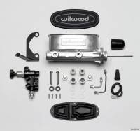 Wilwood - Wilwood HV Tandem M/C Kit w L/H Bracket & Prop Valve - 7/8in Bore Ball Burnished-W/Pushrod - Image 2