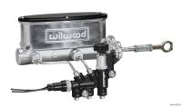 Wilwood HV Tandem M/C Kit w L/H Bracket & Prop Valve - 7/8in Bore Ball Burn.-W/Push