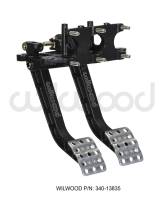 Wilwood Adjustable Dual Pedal - Brake / Clutch - Rev. Swing Mount - 5.1:1