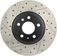 StopTech - StopTech Power Slot 09-10 Audi A4/A4 Quattro / 08-10 A5 / 10 S4 Front Right Drilled & Slotted Rotor - Image 1