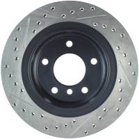 StopTech - StopTech Power Slot 00 BMW 323 / 01-07 325 / 99-00 328 Series Rear Left Drilled & Slotted Rotor - Image 2