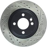 StopTech - StopTech 02-07 Mini Cooper/Cooper S Slotted & Drilled Left Front Rotor - Image 1