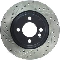 StopTech - StopTech 02-07 Mini Cooper/Cooper S Slotted & Drilled Right Front Rotor - Image 1