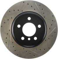 StopTech 2011-2013 BMW 535i / 2012-2016 BMW 640i Slotted & Drilled Front Left Brake Rotor - 127.34124L