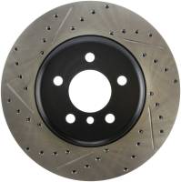 StopTech 2011-2013 BMW 535i / 2012-2016 BMW 640i Slotted & Drilled Front Right Brake Rotor - 127.34124R