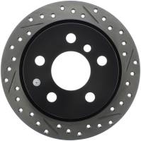 StopTech - StopTech 14-15 Mini Cooper Base Slotted & Drilled Rear Left Rotor - Image 1