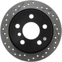 StopTech - StopTech 14-15 Mini Cooper Base Slotted & Drilled Rear Right Rotor - Image 1