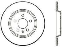 StopTech Power Slot 09-10 Audi A4/A4 Quattro / 08-10 A5 / 10 S4 Rear Left Drilled Rotor