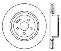 StopTech 05-09 Mercedes CLS500/CLS550 / 09 E500/E550 / 09-12 GLK350 Front Drilled Brake Rotors - 128.35080L