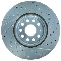 StopTech - StopTech Select Sport 06-17 Volkswagen Jetta Slotted & Drilled Front Right Rotor - Image 2