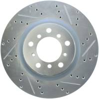 StopTech - StopTech Select Sport 01-06 BMW M3 Slotted & Drilled Front Left Rotor - Image 2