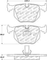 StopTech Street Select Brake Pads - Front - 305.06830