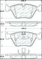 StopTech - StopTech 06-08 BMW M3/Z4 Street Select Brake Pads w/Hardware - Front - Image 1