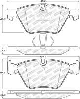 StopTech 06-16 BMW 325i Street Select Brake Pads - Front - 305.10610