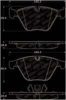 StopTech - StopTech Street Select Brake Pads - Front 07-13 BMW 328i - Image 1