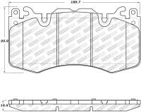 StopTech 12-17 Land Rover Range Rover Street Select Front Brake Pads