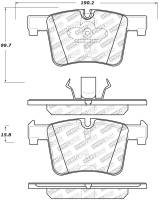 StopTech Street Select Brake Pads w/Hardware - Front - 305.15610