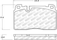 StopTech - StopTech 07-15 Audi Q7 Street Select Brake Pads - Front - Image 1