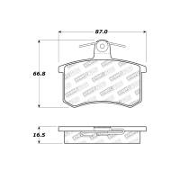 StopTech Street Touring 96-2/97 Audi A4 / 96-01 A4 Quattro / 95-98 A6 Rear Brake Pads - 308.02280