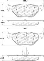 StopTech - StopTech Street Touring 01-02 BMW Z3 / 03-09 Z4 / 10/90-07 3 Series Rear Brake Pads - Image 1