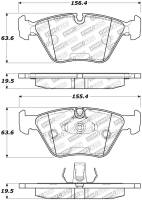 StopTech - StopTech Street Touring 04-09 BMW X3 (E38) / 06-09 Z4 3.0(E86) Front Brake Pads - Image 1