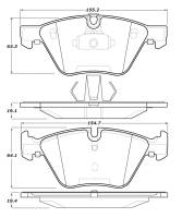 StopTech - StopTech Street Touring 12 BMW X1 / 09-13 Z4 Front Brake Pads - Image 1