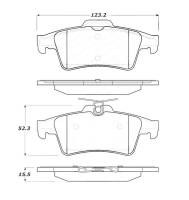 StopTech - StopTech Street Touring 07-09 Mazdaspeed3 / 06-07 Mazdaspeed6 Rear Brake Pads - Image 1