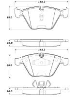 StopTech Street Touring Brake Pads - 308.12600