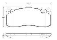 StopTech Street Touring 08-09 BMW 128i/135i Coupe Front Brake Pads - 308.13710